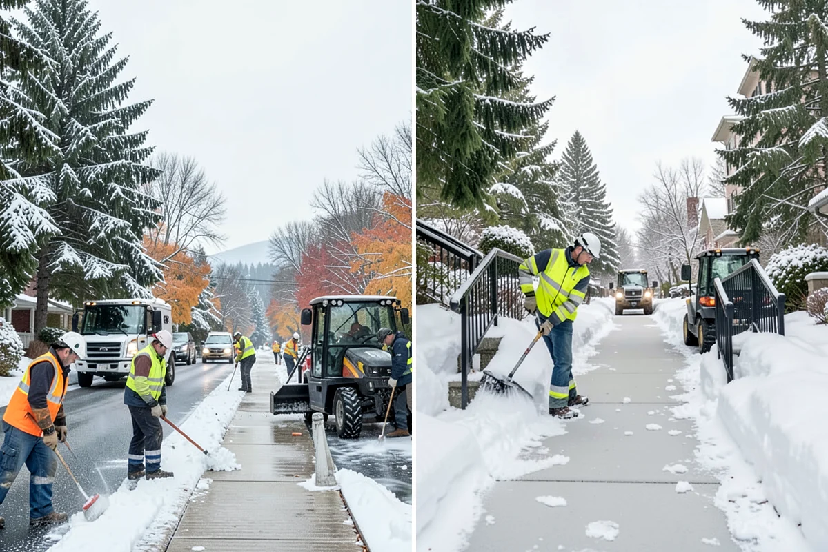 Trail Snow Removal in Shoreline, King County, WA - Clear the trail with path-width equipment or hand crews
