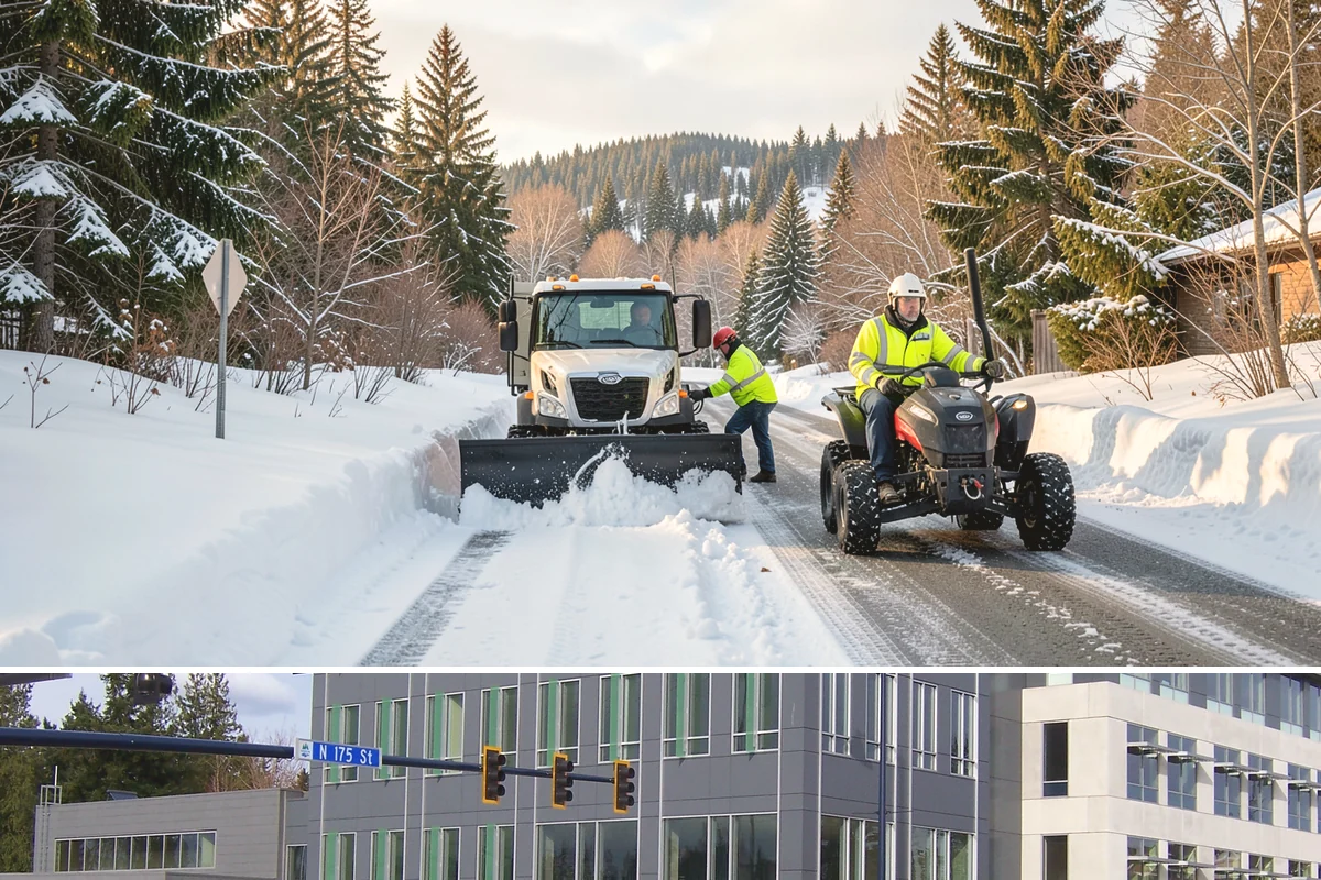 Trail Snow Removal in Shoreline, King County, WA - Schedule trail clearing for the duration of any lowland snow event, most often between December and February.