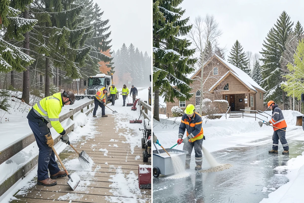 Trail Snow Removal in South Prairie, Pierce County, WA - Clear the trail with path-width equipment or hand crews