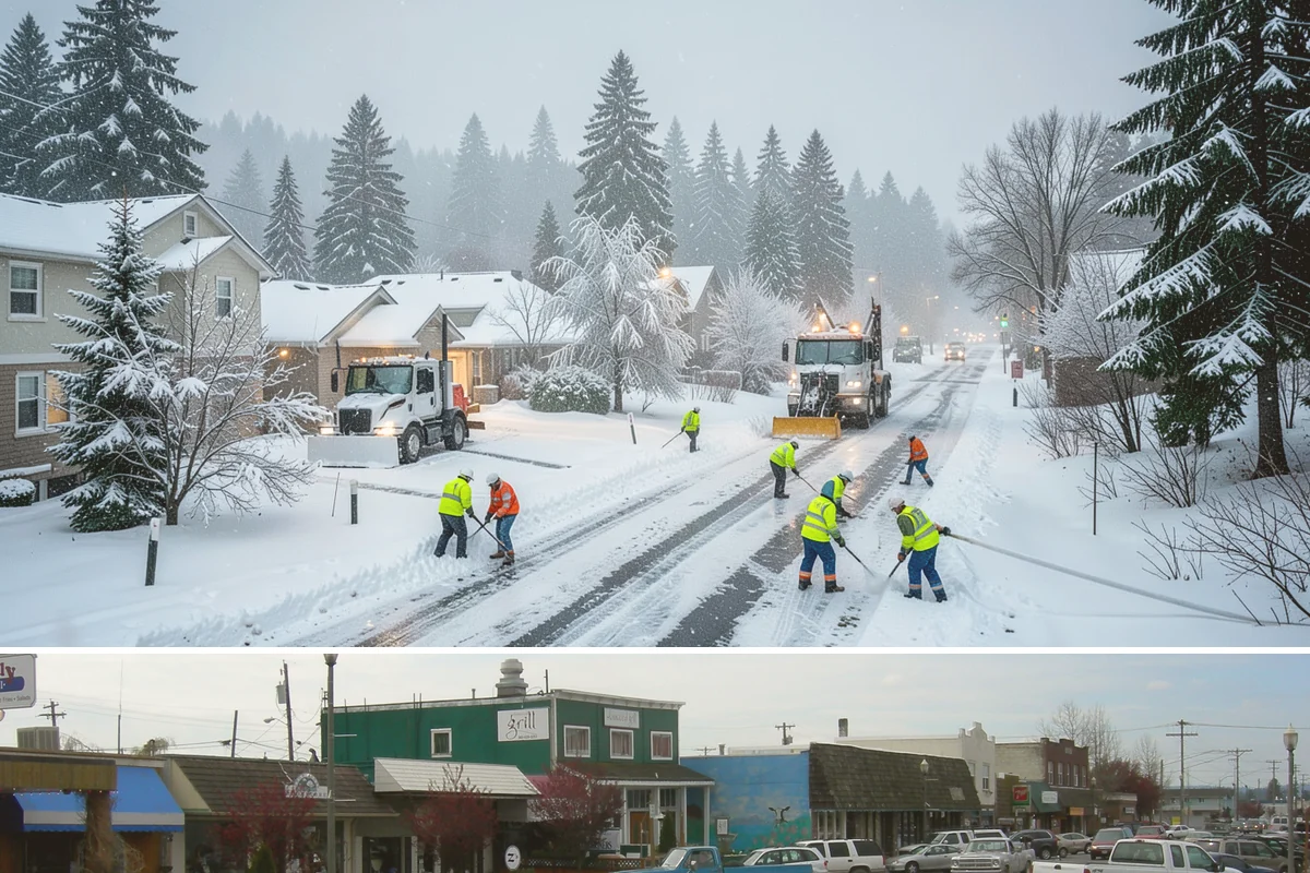 Trail Snow Removal in Stanwood, Snohomish County, WA - Schedule trail clearing for the duration of any lowland snow event, most often between December and February.