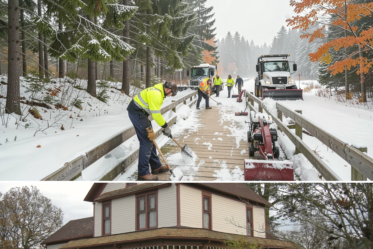 Trail Snow Removal in Sumner, Pierce County, WA - Schedule trail clearing for the duration of any lowland snow event, most often between December and February.