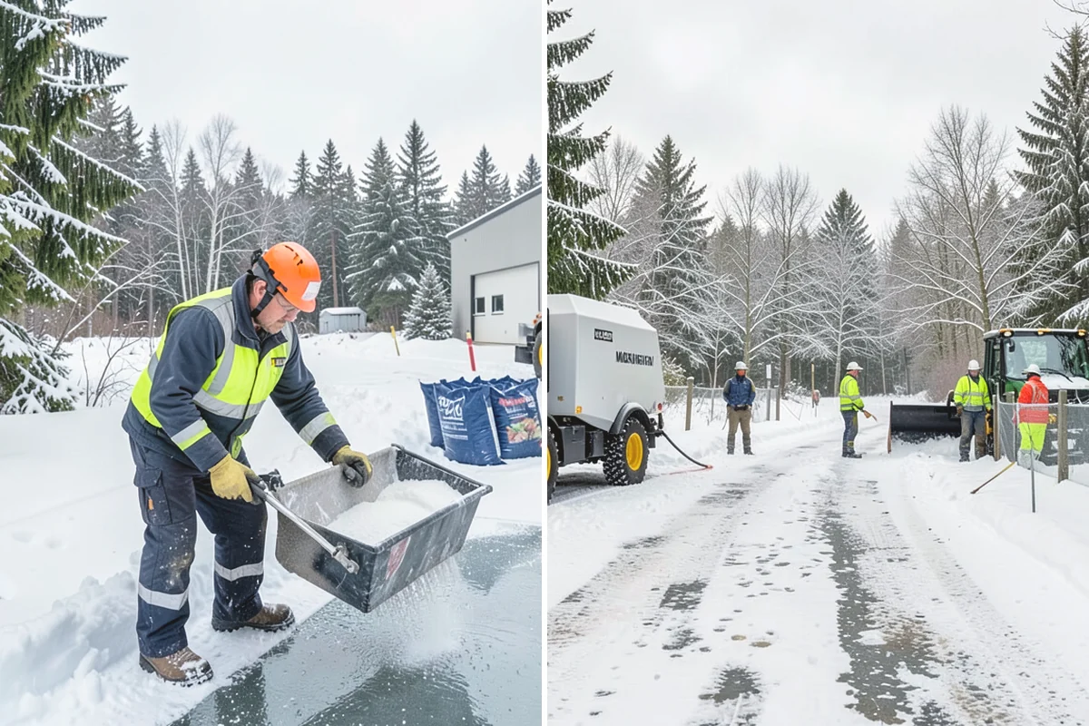 Trail Snow Removal in University Place, Pierce County, WA - Clear the trail with path-width equipment or hand crews