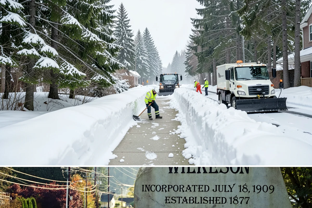Trail Snow Removal in Wilkeson, Pierce County, WA - Schedule trail clearing for the duration of any lowland snow event, most often between December and February.