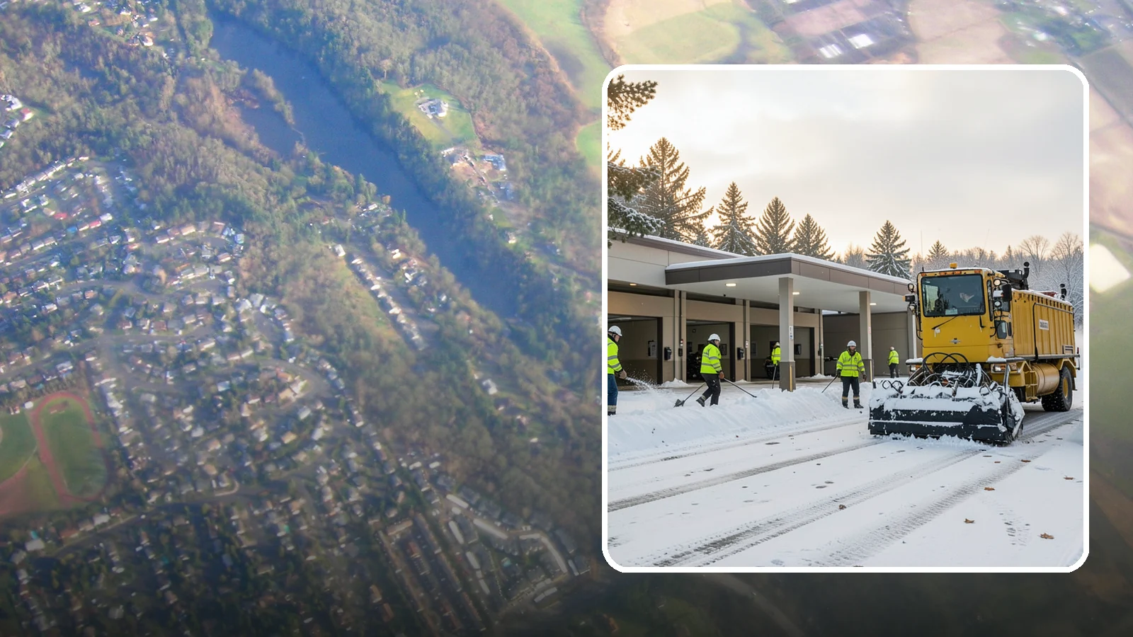 Transit Center Snow Removal in Algona, King County, WA - Keep buses loading and riders safe by clearing transit bays, boarding platforms, and passenger walkways before the morning...