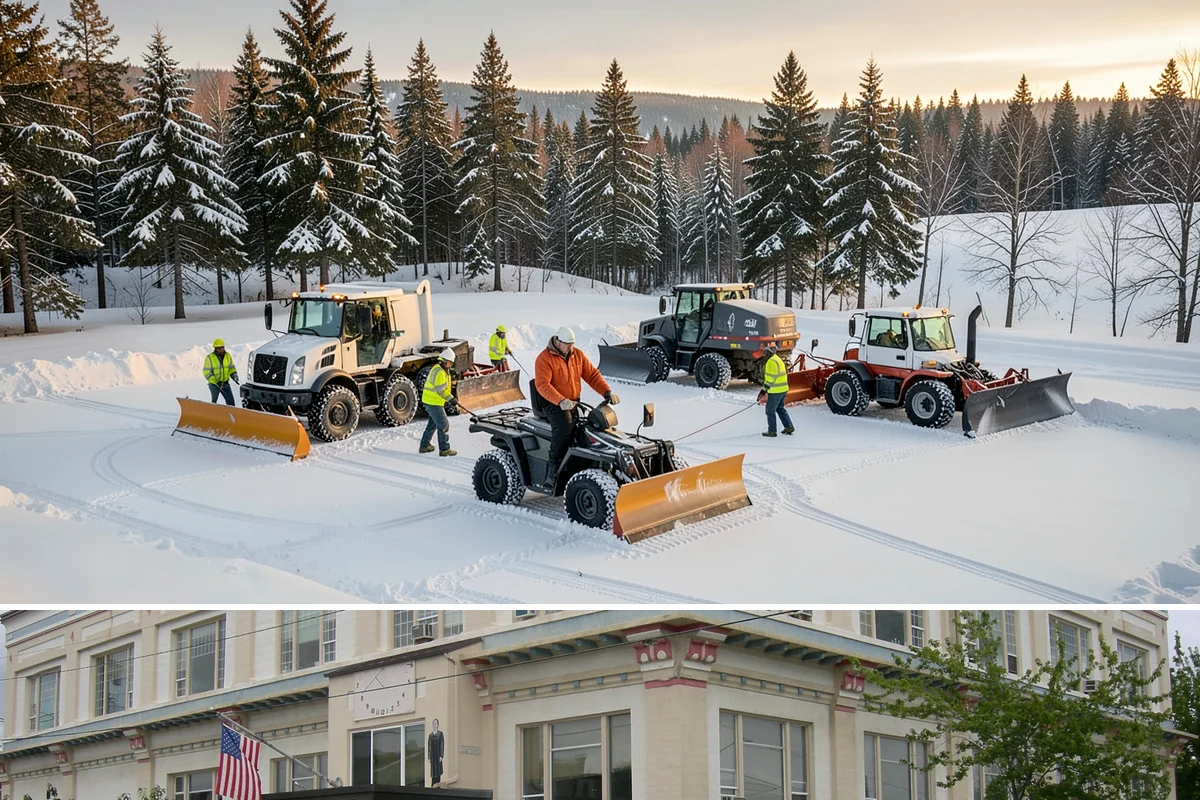Transit Center Snow Removal in Anacortes, Skagit County, WA - Transit demand peaks December through February around morning-rush freeze conditions.