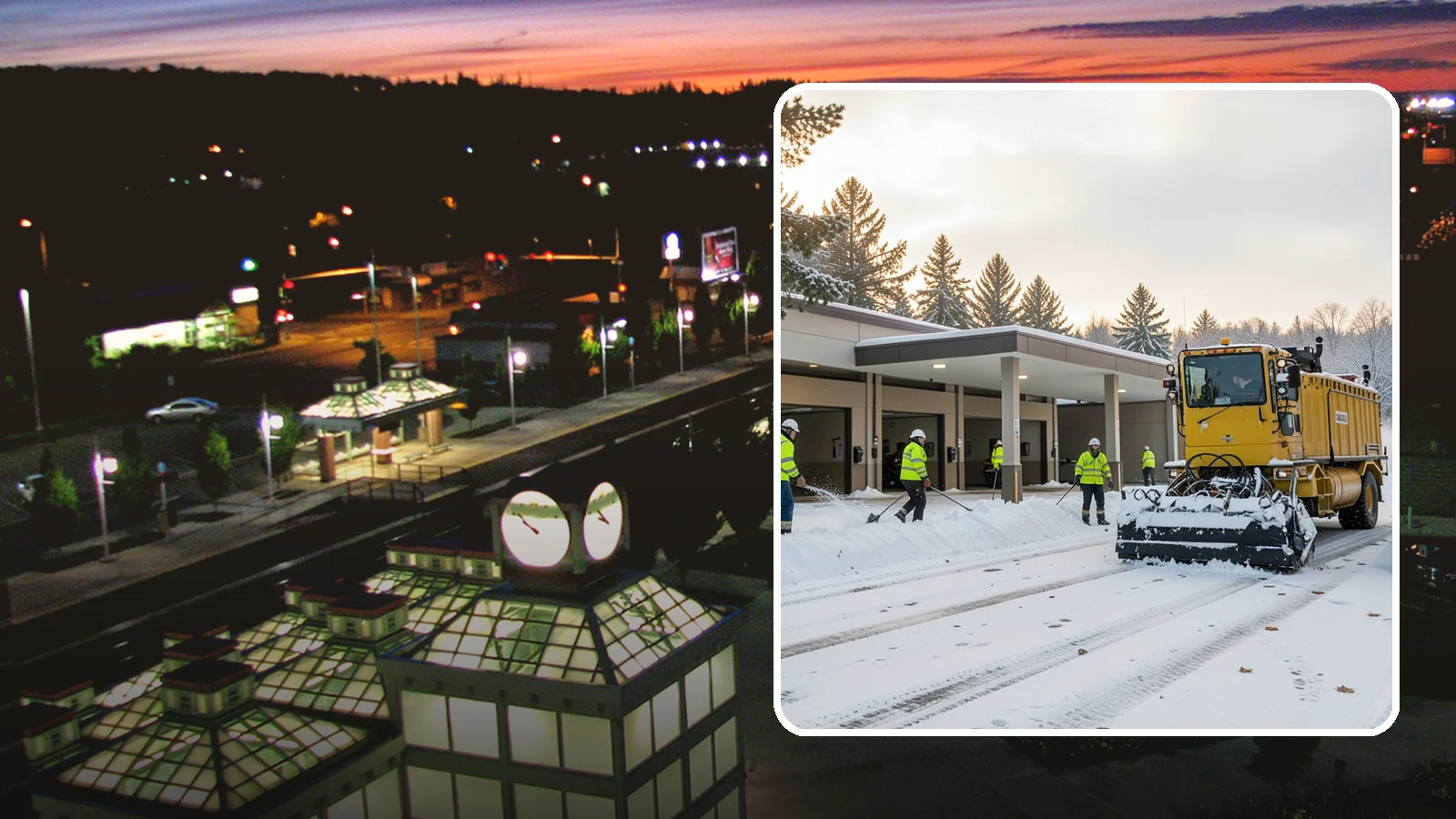 Transit Center Snow Removal in Auburn, King County, WA - Keep buses loading and riders safe by clearing transit bays, boarding platforms, and passenger walkways before the morning...