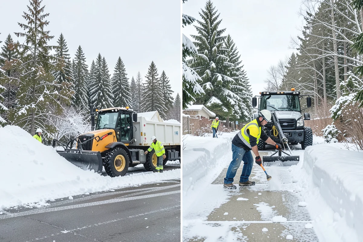 Transit Center Snow Removal in Beaux Arts Village, King County, WA - Map bus bays, boarding islands, and rider walkways