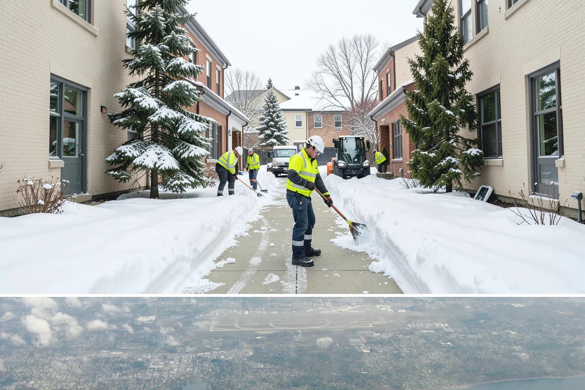 Transit Center Snow Removal in Burien, King County, WA - Transit demand peaks December through February around morning-rush freeze conditions.