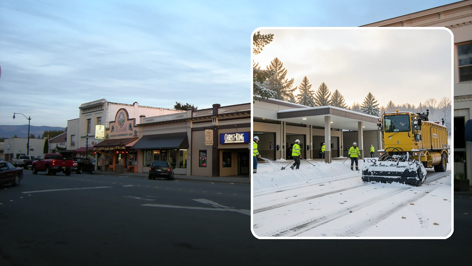 Transit Center Snow Removal in Burlington, Skagit County, WA - Keep buses loading and riders safe by clearing transit bays, boarding platforms, and passenger walkways before the morning...