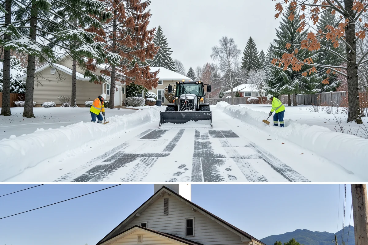 Transit Center Snow Removal in Concrete, Skagit County, WA - Transit demand peaks December through February around morning-rush freeze conditions.