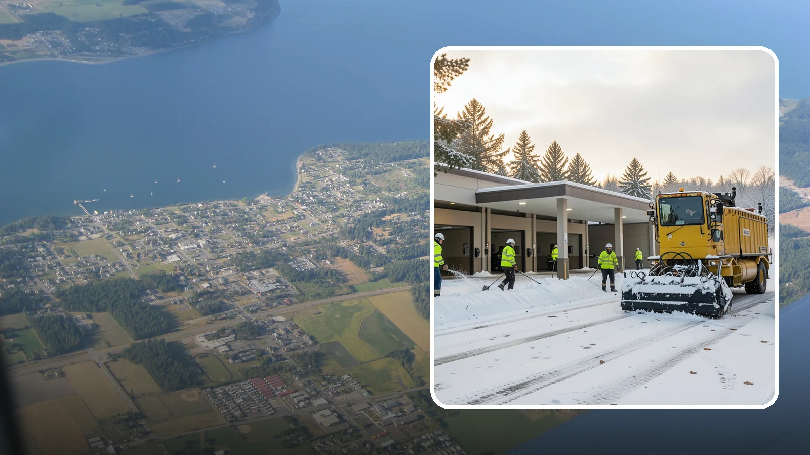 Transit Center Snow Removal in Coupeville, Island County, WA - Keep buses loading and riders safe by clearing transit bays, boarding platforms, and passenger walkways before the morning...