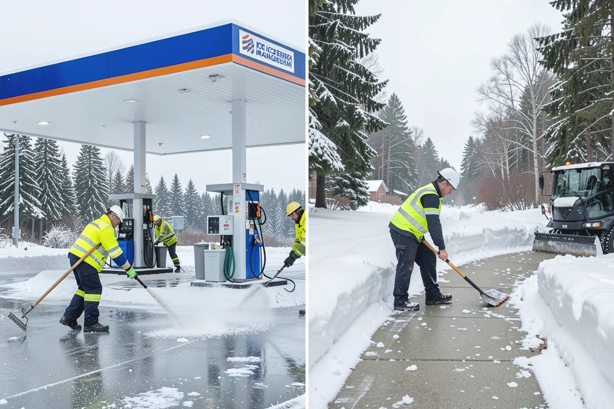 Transit Center Snow Removal in Coupeville, Island County, WA - Map bus bays, boarding islands, and rider walkways