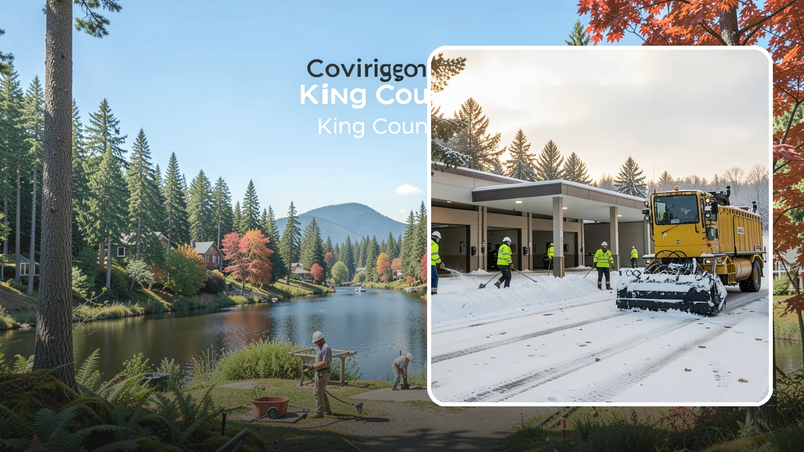 Transit Center Snow Removal in Covington, King County, WA - Keep buses loading and riders safe by clearing transit bays, boarding platforms, and passenger walkways before the morning...