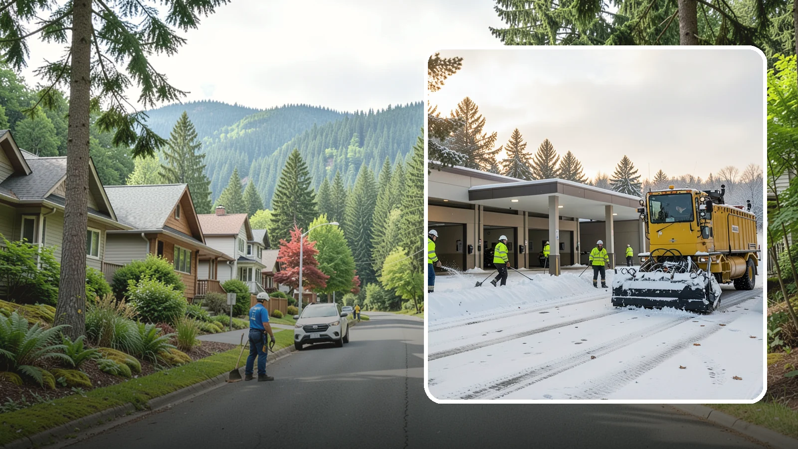 Transit Center Snow Removal in Darrington, Snohomish County, WA - Keep buses loading and riders safe by clearing transit bays, boarding platforms, and passenger walkways before the morning...