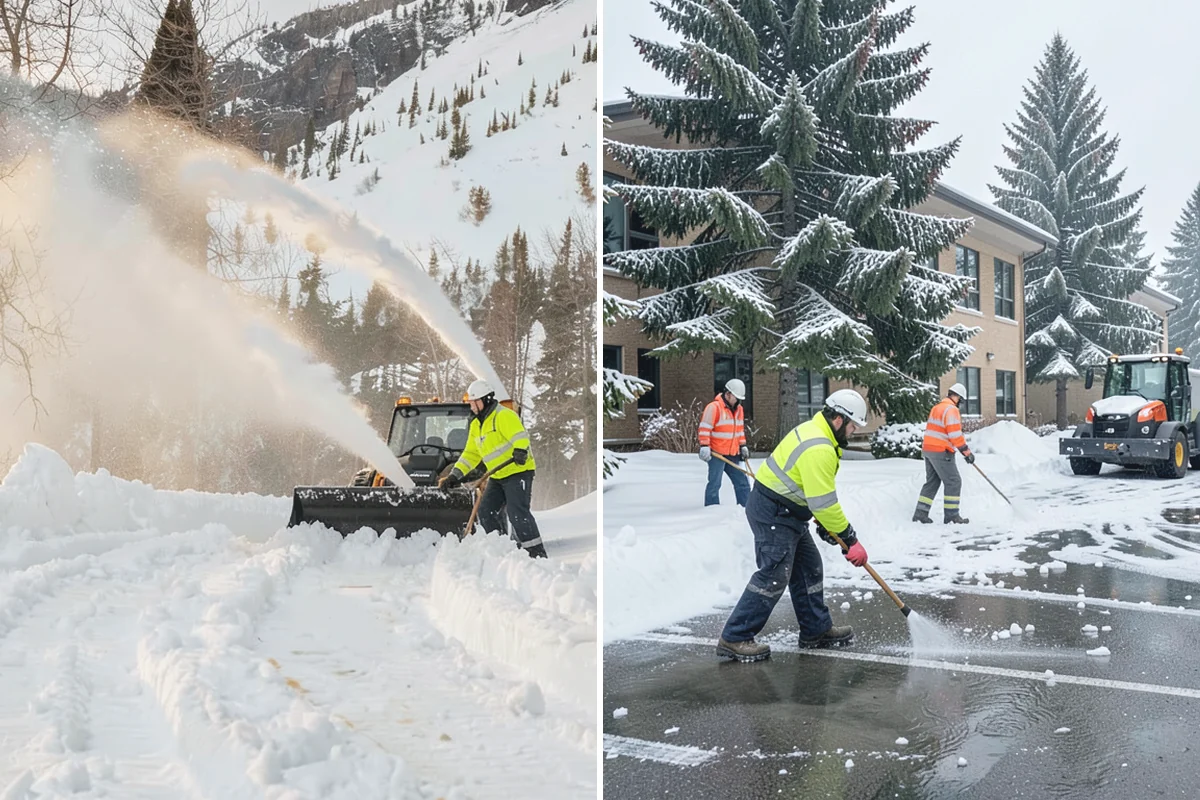 Transit Center Snow Removal in Darrington, Snohomish County, WA - Map bus bays, boarding islands, and rider walkways