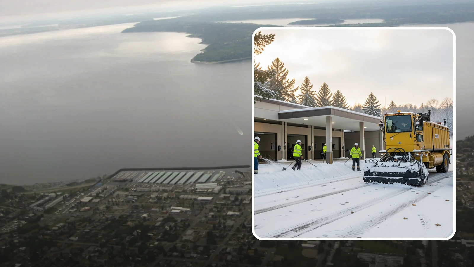 Transit Center Snow Removal in Des Moines, King County, WA - Keep buses loading and riders safe by clearing transit bays, boarding platforms, and passenger walkways before the morning...