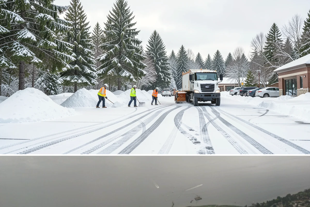 Transit Center Snow Removal in Des Moines, King County, WA - Transit demand peaks December through February around morning-rush freeze conditions.