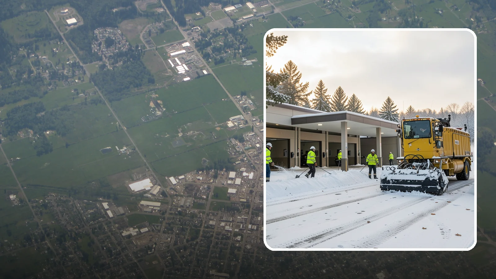 Transit Center Snow Removal in Enumclaw, King County, WA - Keep buses loading and riders safe by clearing transit bays, boarding platforms, and passenger walkways before the morning...