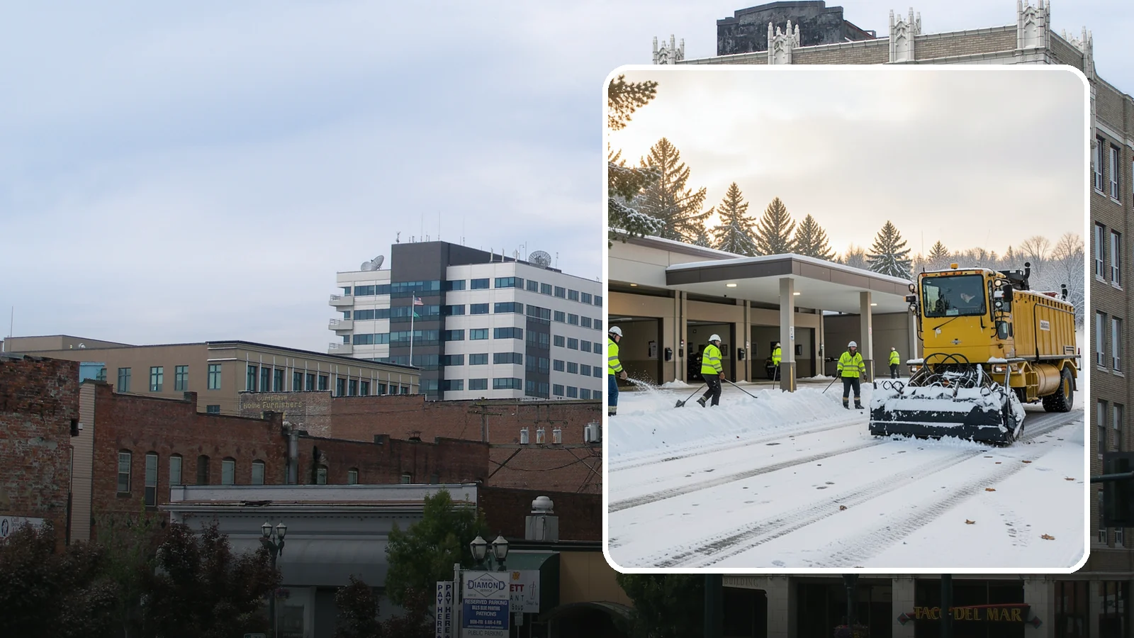 Transit Center Snow Removal in Everett, Snohomish County, WA - Keep buses loading and riders safe by clearing transit bays, boarding platforms, and passenger walkways before the morning...
