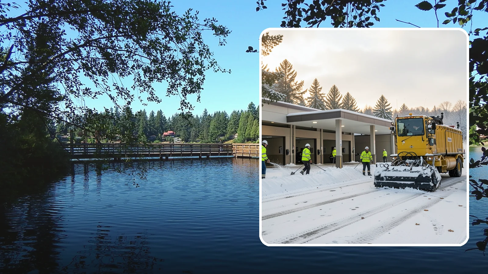 Transit Center Snow Removal in Federal Way, King County, WA - Keep buses loading and riders safe by clearing transit bays, boarding platforms, and passenger walkways before the morning...