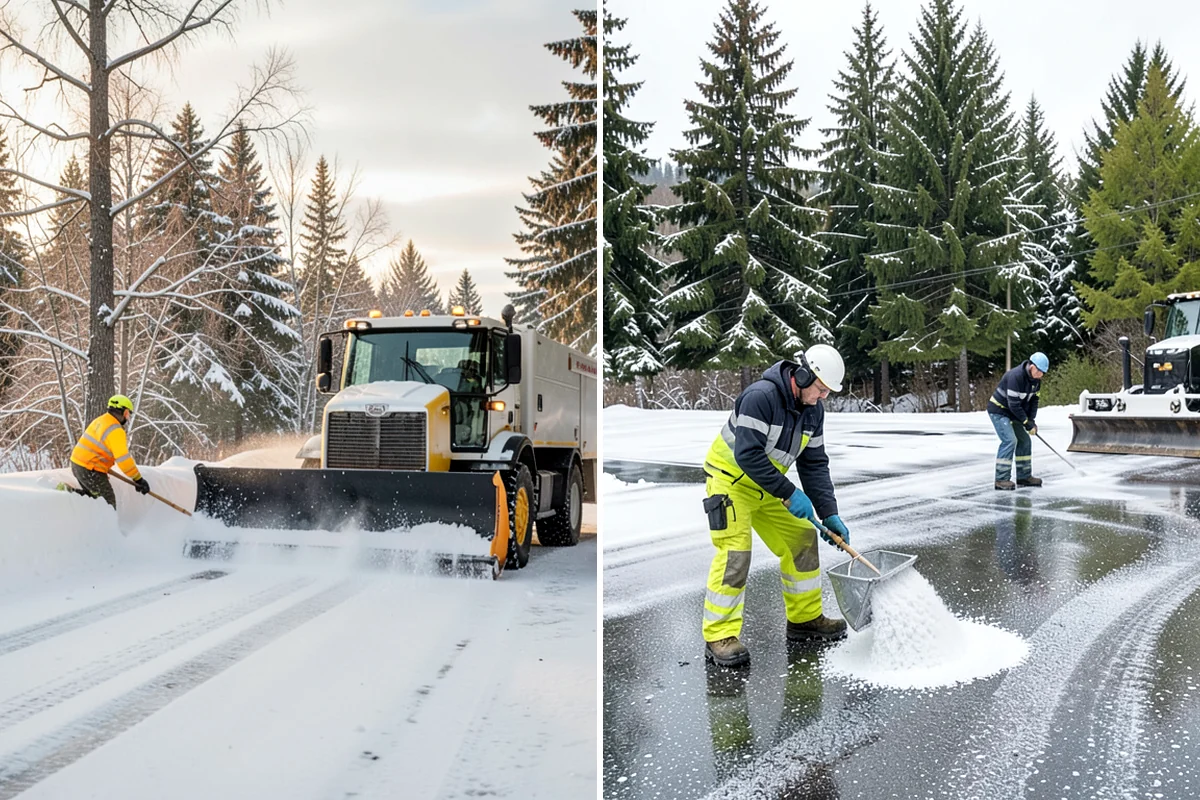 Transit Center Snow Removal in Federal Way, King County, WA - Map bus bays, boarding islands, and rider walkways