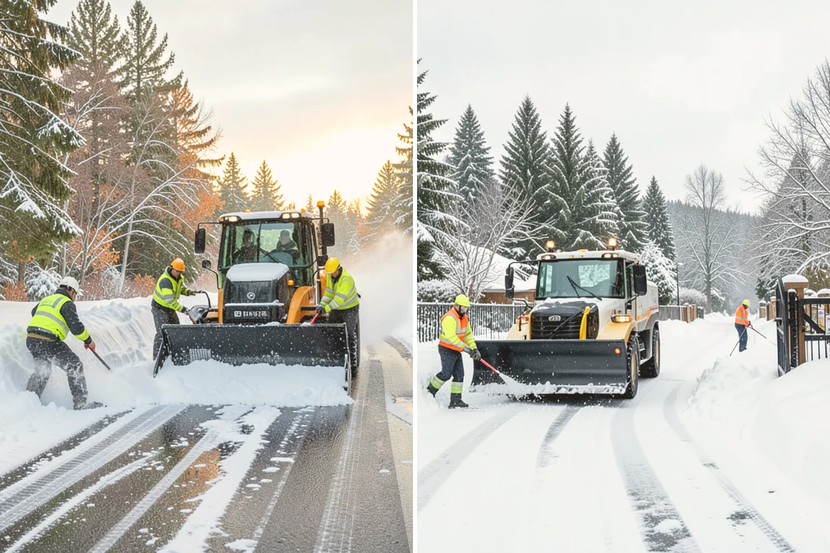 Transit Center Snow Removal in Fife, Pierce County, WA - Map bus bays, boarding islands, and rider walkways