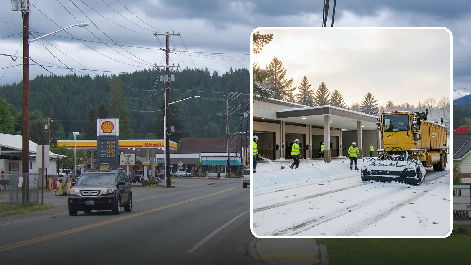 Transit Center Snow Removal in Granite Falls, Snohomish County, WA - Keep buses loading and riders safe by clearing transit bays, boarding platforms, and passenger walkways before the morning...