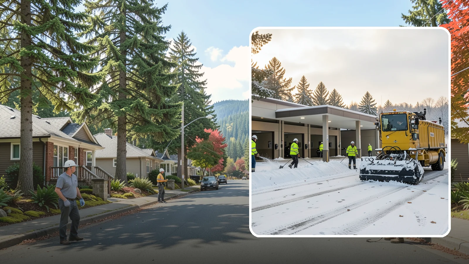 Transit Center Snow Removal in Hunts Point, King County, WA - Keep buses loading and riders safe by clearing transit bays, boarding platforms, and passenger walkways before the morning...