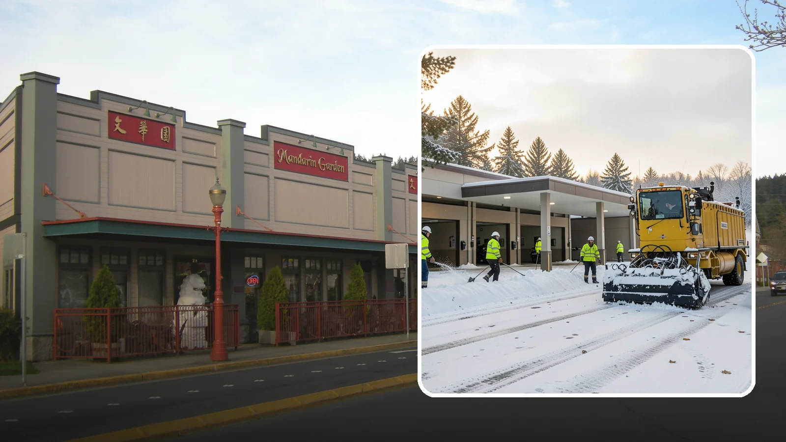 Transit Center Snow Removal in Issaquah, King County, WA - Keep buses loading and riders safe by clearing transit bays, boarding platforms, and passenger walkways before the morning...