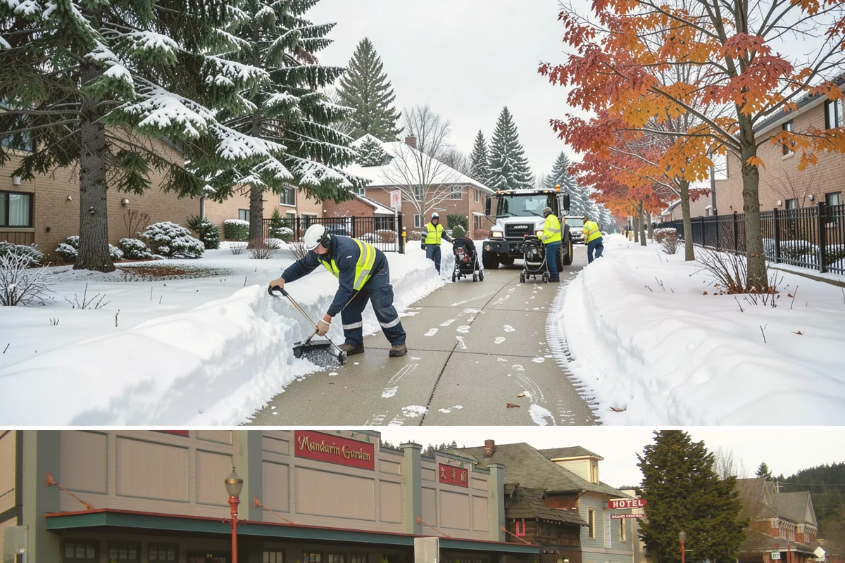 Transit Center Snow Removal in Issaquah, King County, WA - Transit demand peaks December through February around morning-rush freeze conditions.