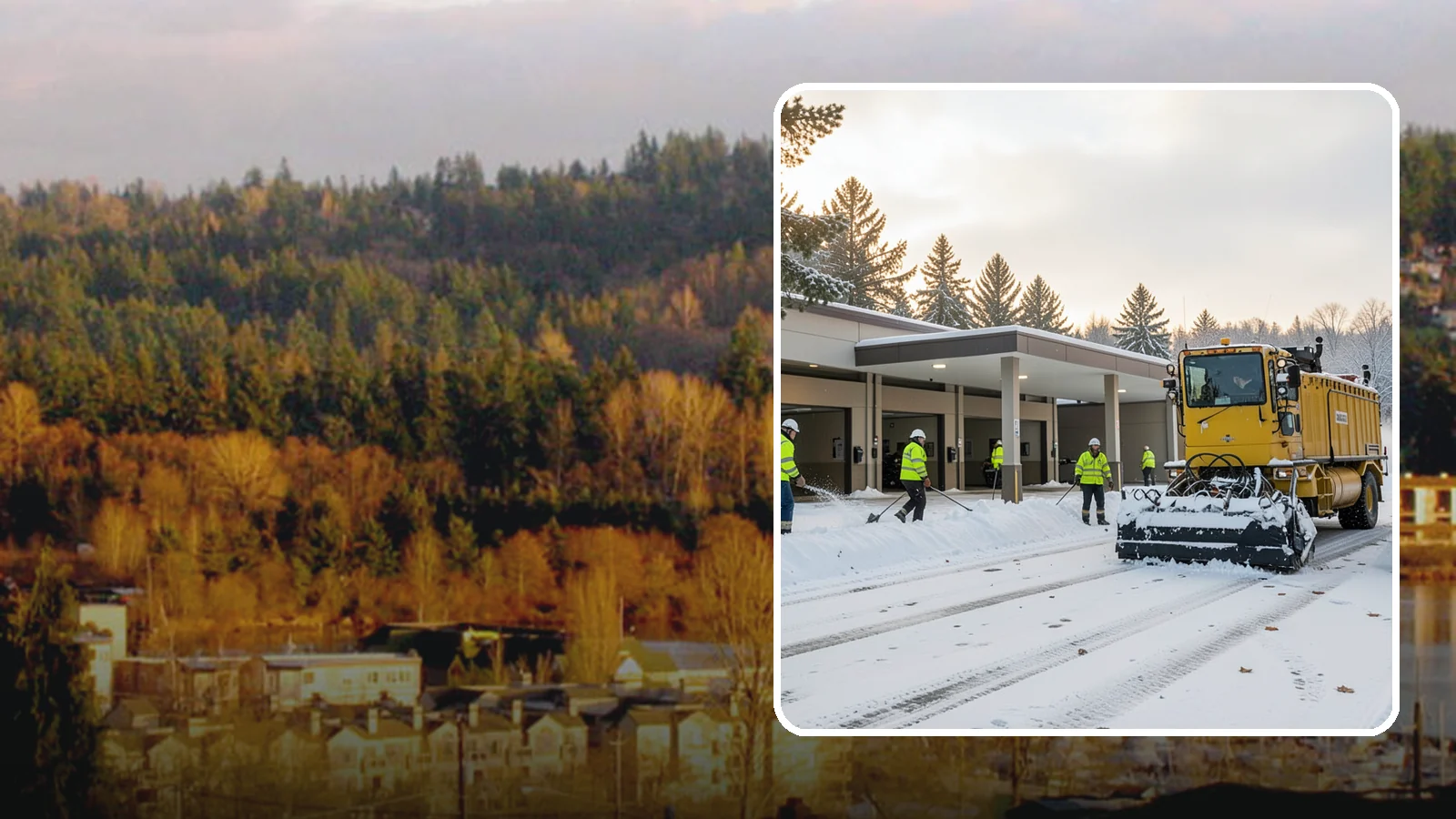 Transit Center Snow Removal in Kenmore, King County, WA - Keep buses loading and riders safe by clearing transit bays, boarding platforms, and passenger walkways before the morning...