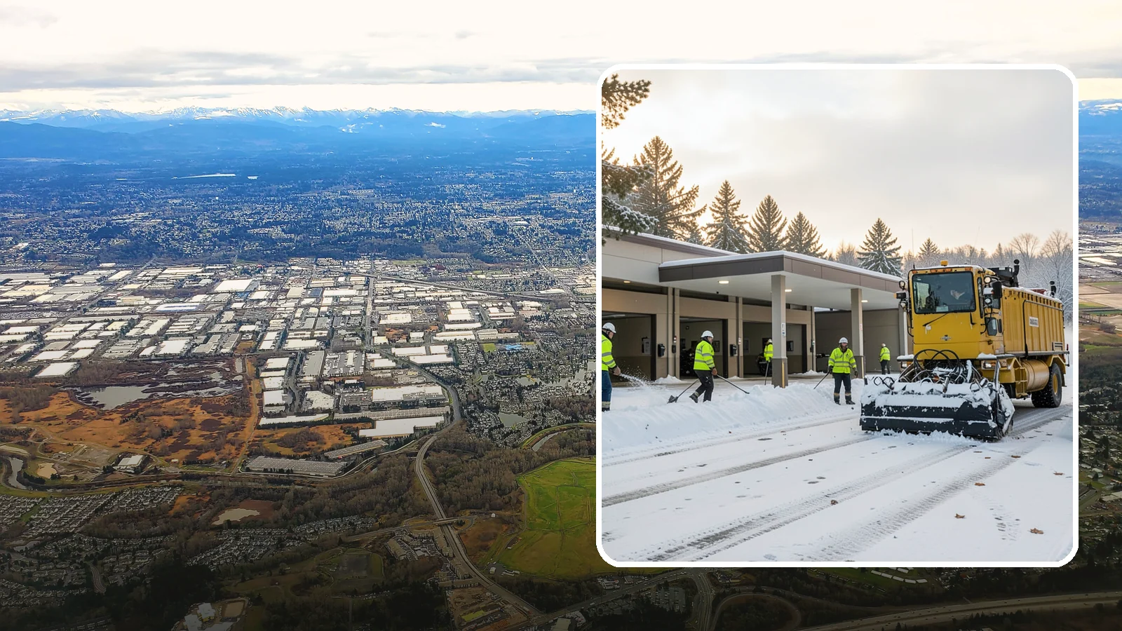 Transit Center Snow Removal in Kent, King County, WA - Keep buses loading and riders safe by clearing transit bays, boarding platforms, and passenger walkways before the morning...