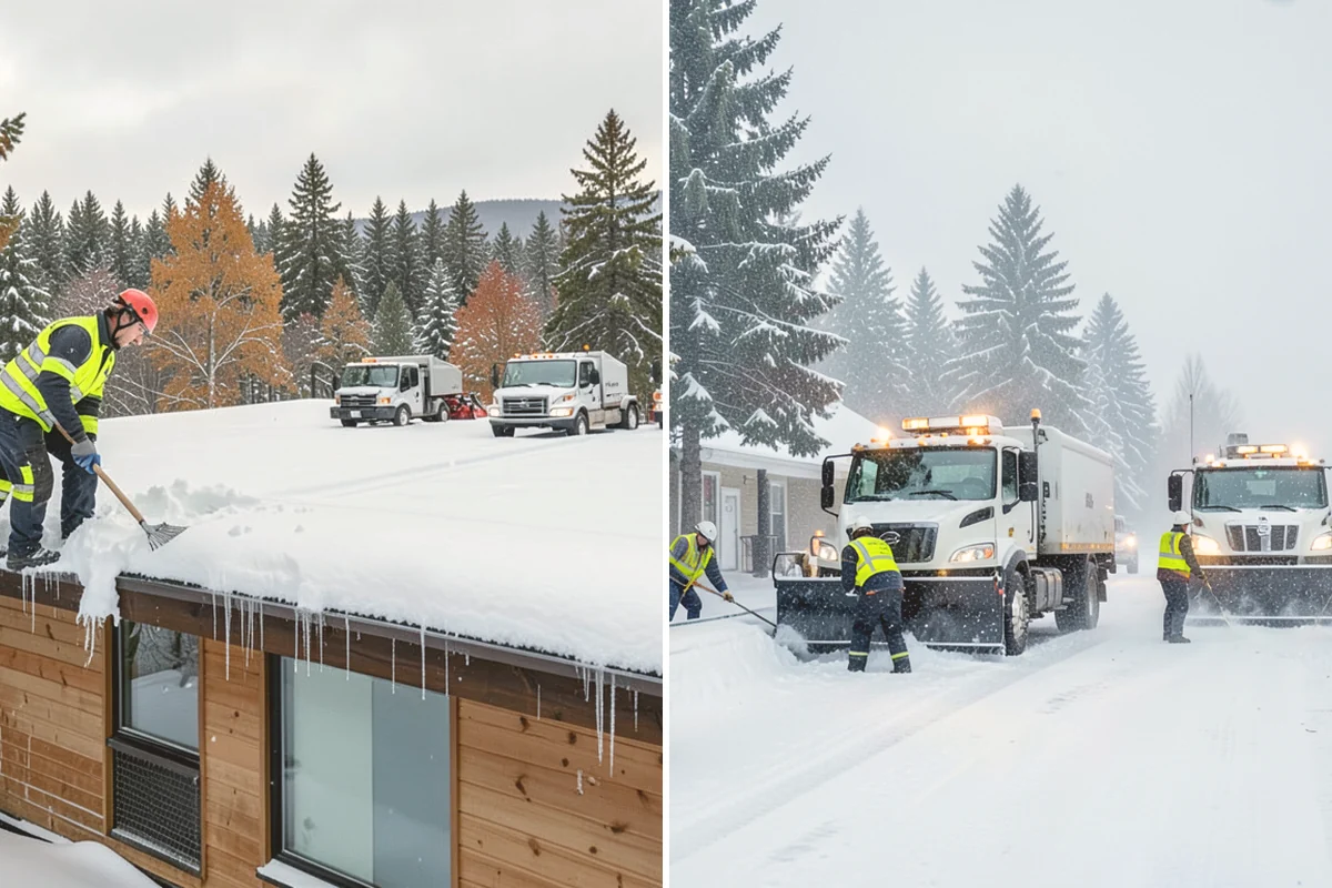 Transit Center Snow Removal in Kent, King County, WA - Map bus bays, boarding islands, and rider walkways