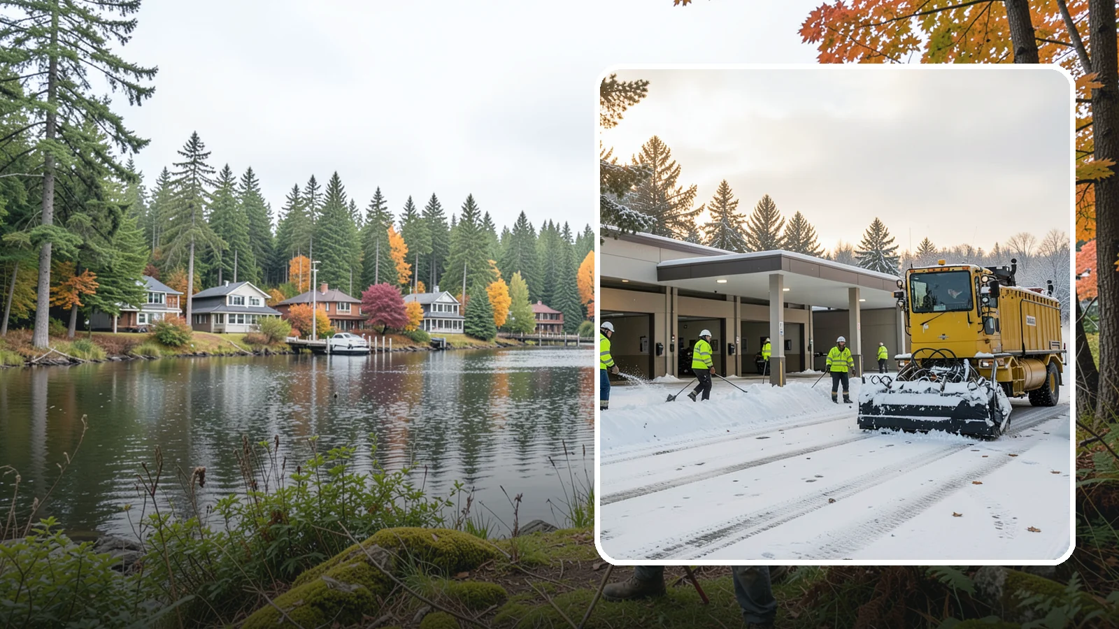 Transit Center Snow Removal in La Conner, Skagit County, WA - Keep buses loading and riders safe by clearing transit bays, boarding platforms, and passenger walkways before the morning...