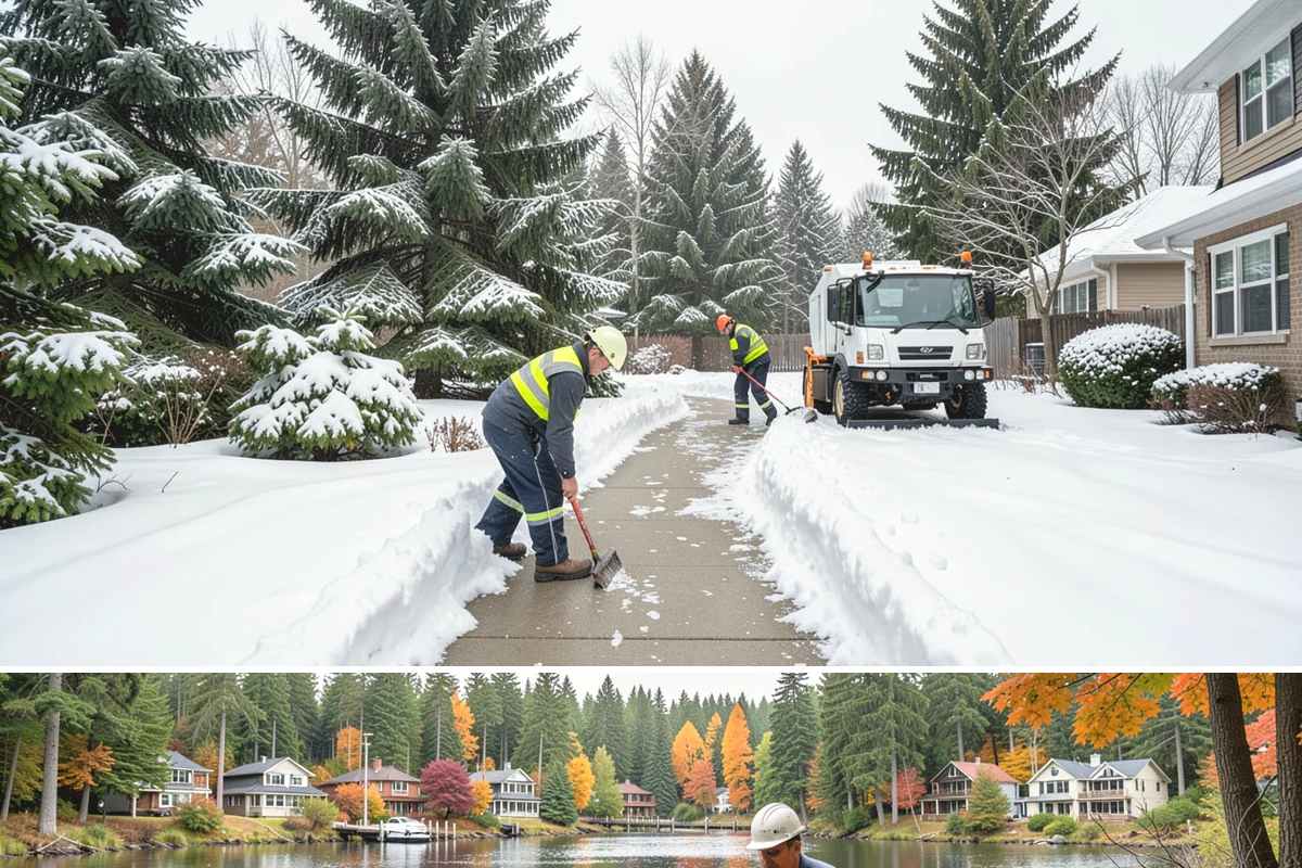 Transit Center Snow Removal in La Conner, Skagit County, WA - Transit demand peaks December through February around morning-rush freeze conditions.