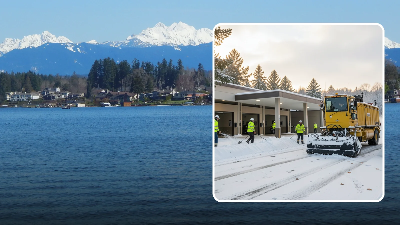 Transit Center Snow Removal in Lake Stevens, Snohomish County, WA - Keep buses loading and riders safe by clearing transit bays, boarding platforms, and passenger walkways before the morning...