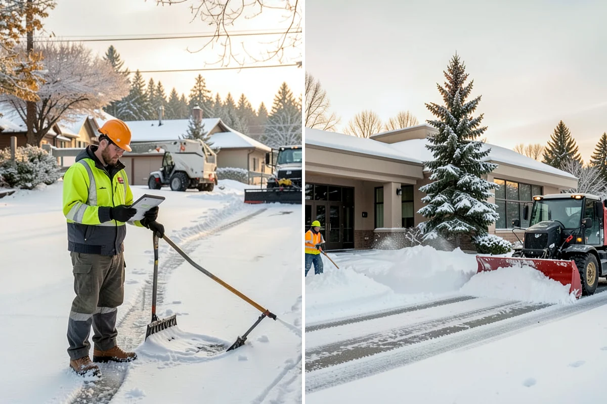 Transit Center Snow Removal in Lyman, Skagit County, WA - Map bus bays, boarding islands, and rider walkways