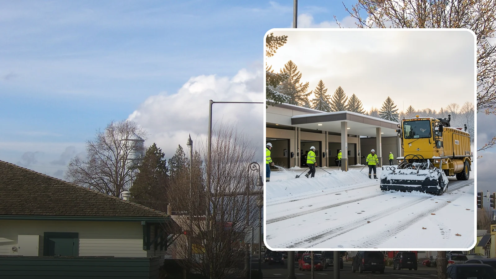 Transit Center Snow Removal in Marysville, Snohomish County, WA - Keep buses loading and riders safe by clearing transit bays, boarding platforms, and passenger walkways before the morning...