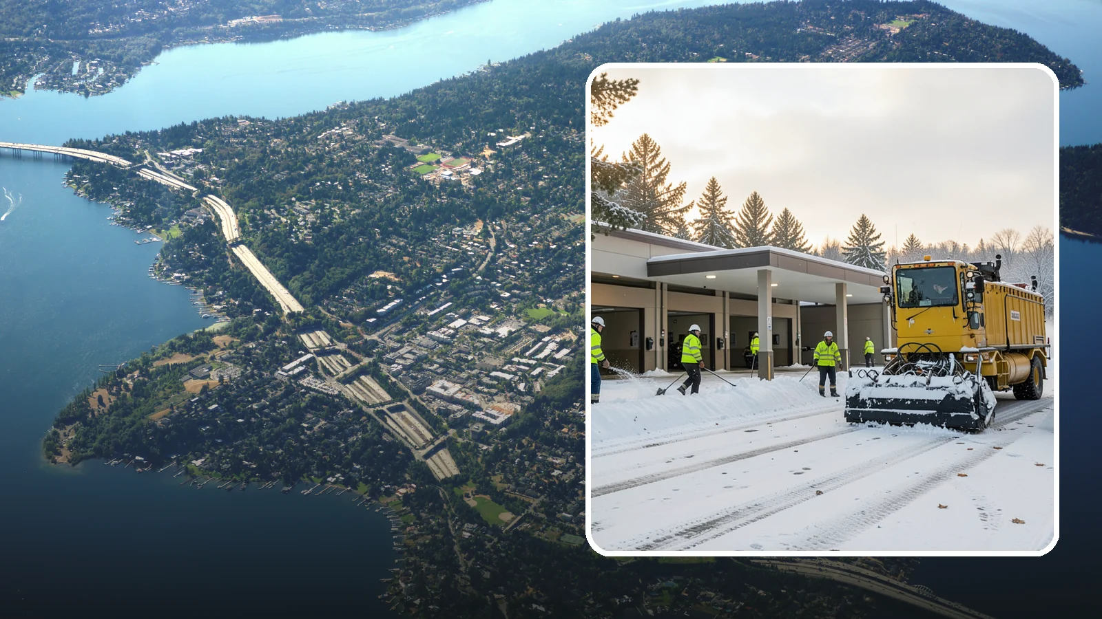 Transit Center Snow Removal in Mercer Island, King County, WA - Keep buses loading and riders safe by clearing transit bays, boarding platforms, and passenger walkways before the morning...