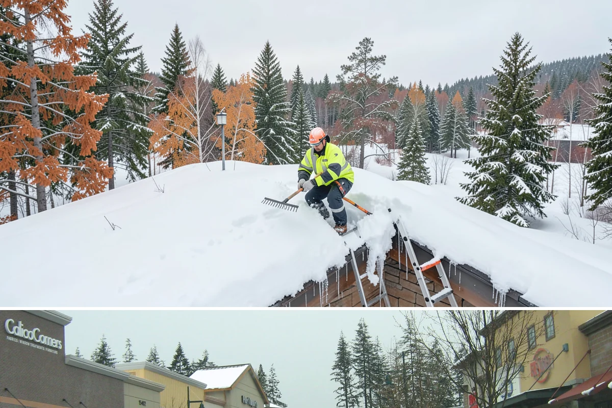 Transit Center Snow Removal in Mill Creek, Snohomish County, WA - Transit demand peaks December through February around morning-rush freeze conditions.