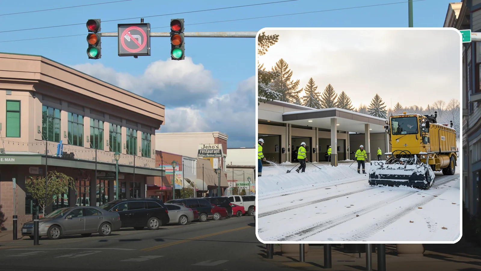 Transit Center Snow Removal in Monroe, Snohomish County, WA - Keep buses loading and riders safe by clearing transit bays, boarding platforms, and passenger walkways before the morning...