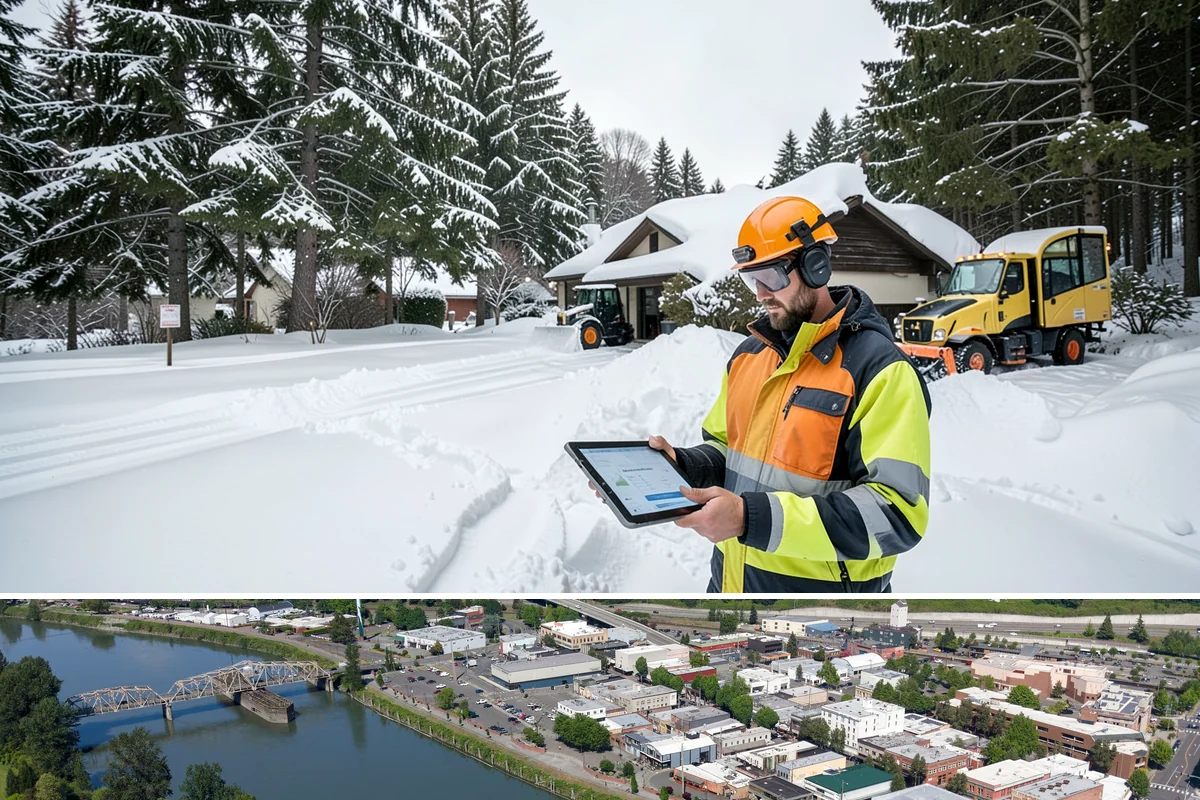 Transit Center Snow Removal in Mount Vernon, Skagit County, WA - Transit demand peaks December through February around morning-rush freeze conditions.