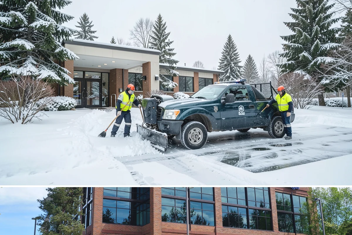 Transit Center Snow Removal in Mountlake Terrace, Snohomish County, WA - Transit demand peaks December through February around morning-rush freeze conditions.