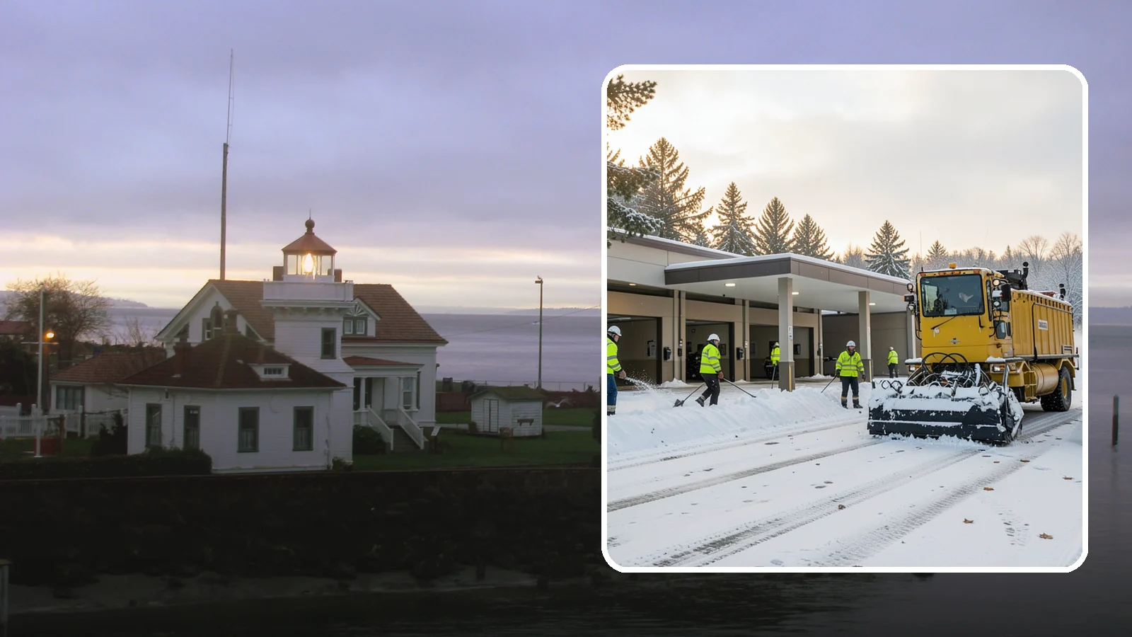 Transit Center Snow Removal in Mukilteo, Snohomish County, WA - Keep buses loading and riders safe by clearing transit bays, boarding platforms, and passenger walkways before the morning...