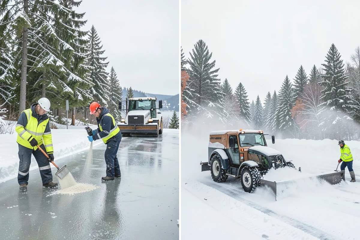 Transit Center Snow Removal in Mukilteo, Snohomish County, WA - Map bus bays, boarding islands, and rider walkways