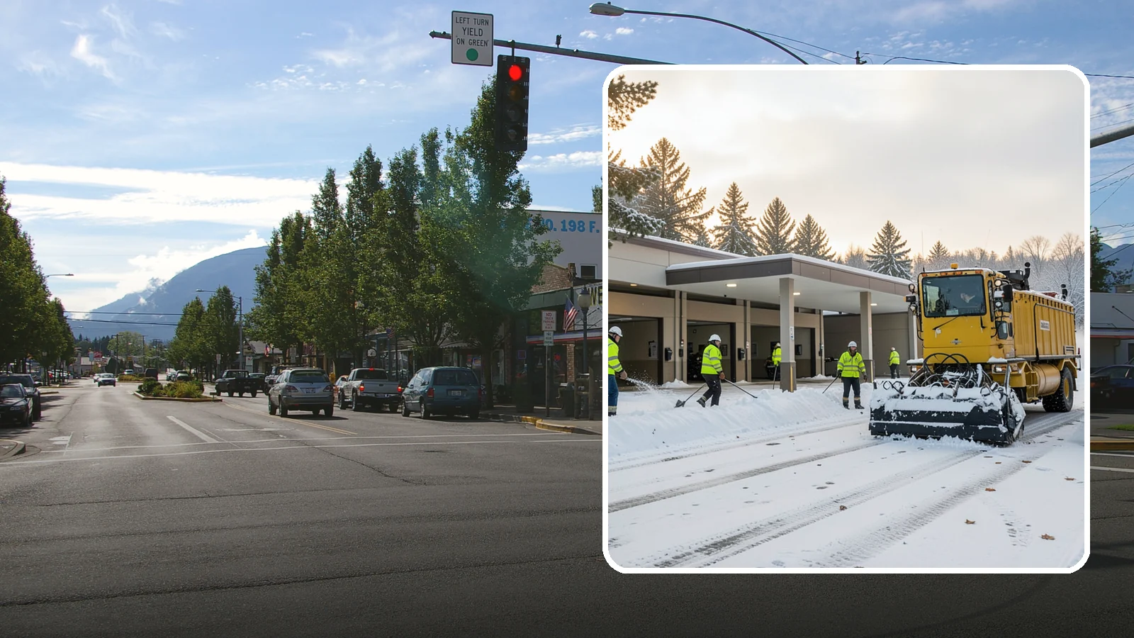 Transit Center Snow Removal in North Bend, King County, WA - Keep buses loading and riders safe by clearing transit bays, boarding platforms, and passenger walkways before the morning...