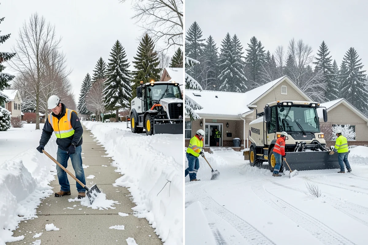Transit Center Snow Removal in Pacific, King County, WA - Map bus bays, boarding islands, and rider walkways