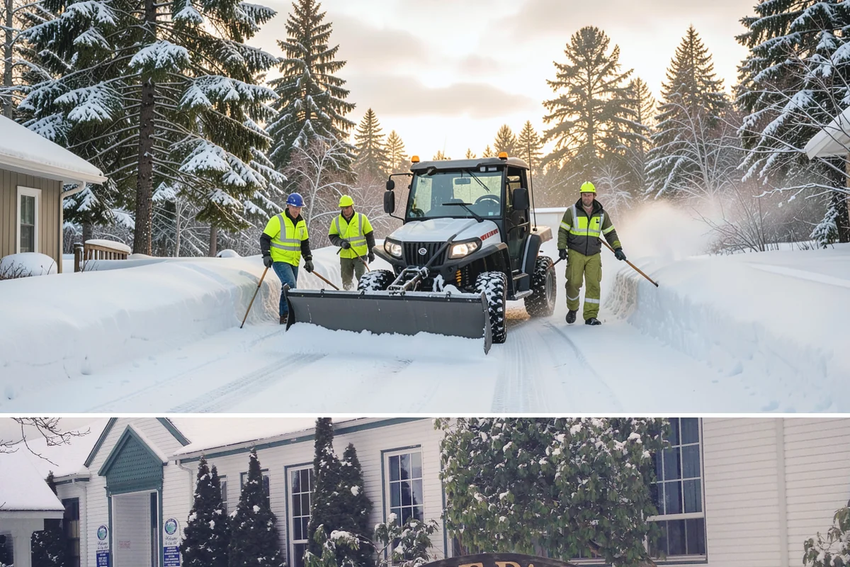 Transit Center Snow Removal in Pacific, King County, WA - Transit demand peaks December through February around morning-rush freeze conditions.