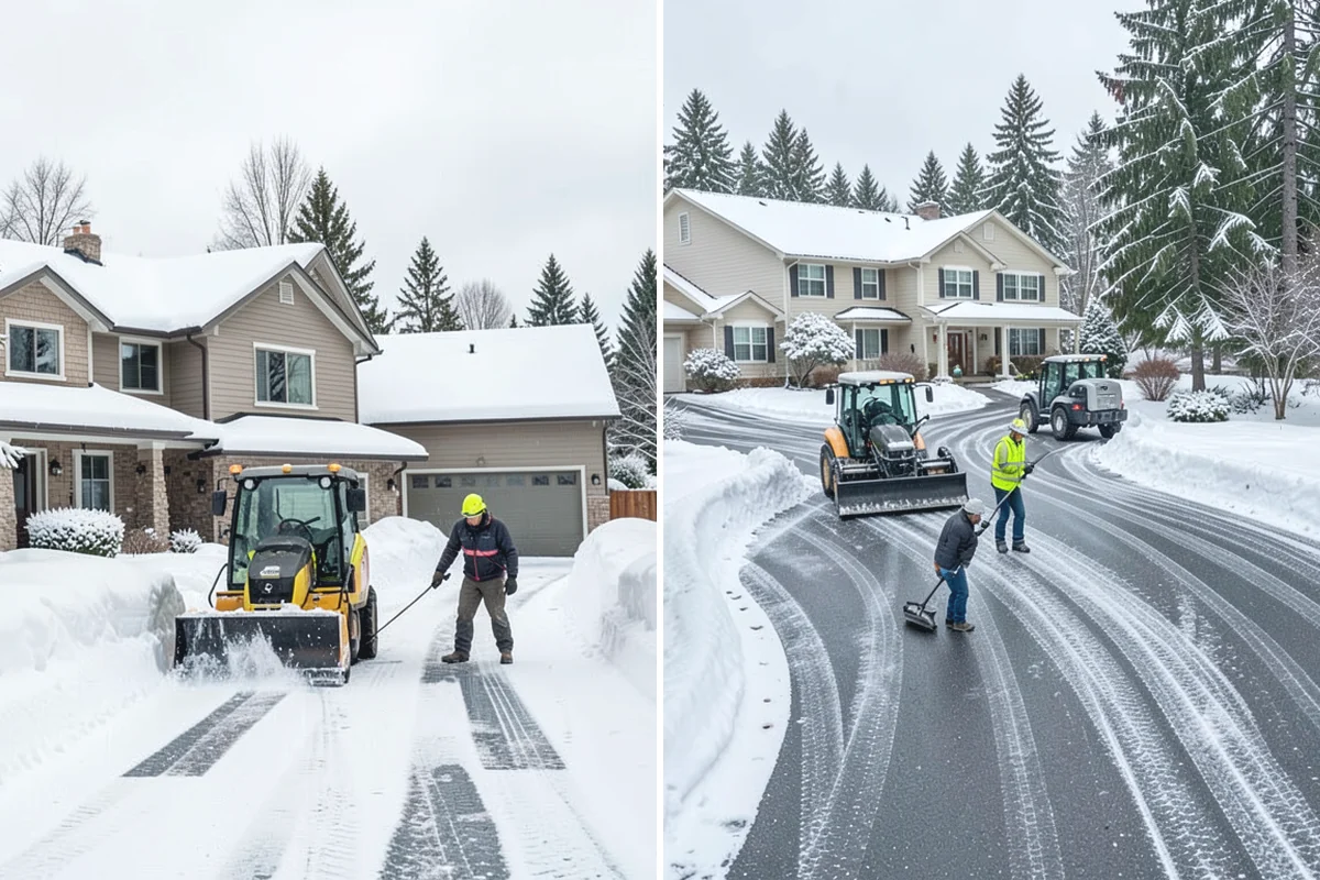 Transit Center Snow Removal in Renton, King County, WA - Map bus bays, boarding islands, and rider walkways