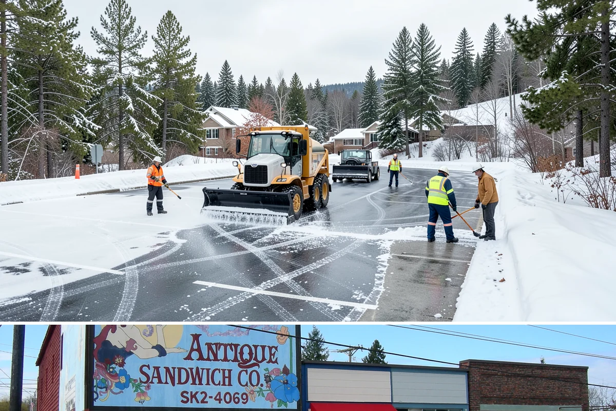 Transit Center Snow Removal in Ruston, Pierce County, WA - Transit demand peaks December through February around morning-rush freeze conditions.